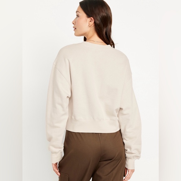 Old Navy NWT Woman Size XXL Tall SoComfy Drop Shoulder Sweatshirt,Wishbone Color - Picture 2 of 9